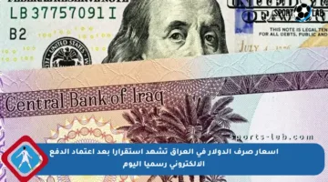 أسعار صرف الدولار في العراق تشهد استقرارا بعد اعتماد الدفع الإلكتروني رسميا اليوم